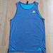 Adidas Shirts | Adidas Axis Heathered Blue Athletic Tank Top Unisex | Color: Blue | Size: S