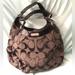 Coach Bags | Coach Soho Signature Large Three Compartment Hobo Bag Euc | Color: Black | Size: Os