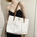 Dooney & Bourke Bags | Dooney & Bourke White Leather Lexington Large Tote Bag | Color: Brown/White | Size: Os