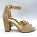 Jessica Simpson Shoes | Jessica Simpson Womens Sherron Champagne Gold Block Heels Dress Sandals Shoes 7 | Color: Gold | Size: 7