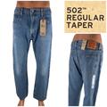Levi's Jeans | Levis 502 Mens 36 X 30 Jeans Denim Cotton Blend Stretch Regular Taper Blue Nwt | Color: Blue | Size: 36