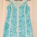 Lilly Pulitzer Dresses | Lilly Pulitzer Macfarlane Shorely Blue Sea Cups Lace Detail Shift Dress Size 4 | Color: Blue | Size: 4
