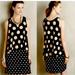 Anthropologie Dresses | Maeve Davina Black And Beige Polka Dot Tiered Dress | Color: Black/Cream | Size: Xl