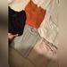 American Eagle Outfitters Tops | American Eagle Long Sleeves Bundle | Color: Black/Cream/Orange/Pink | Size: M