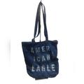 American Eagle Outfitters Bags | American Eagle Outfitters Distressed Denim Tote Shopper Bag Guc | Color: Blue | Size: Os