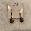 Ralph Lauren Jewelry | Chaps Ralph Lauren Earrings | Color: Brown/Gold | Size: Os