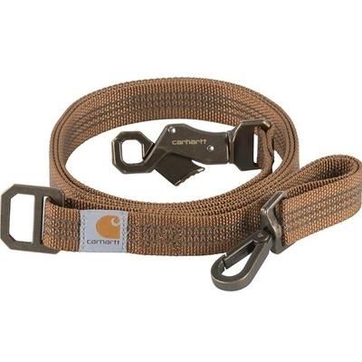 Carhartt Dog | Carhartt Dog Leash, Durable Nylon Webbing Dog Leash, Brown/Brushed Brass, Small | Color: Gold/Tan | Size: Os
