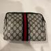 Gucci Bags | Gucci Authentic Toiletry/ Make Up Bag In Euc Some Masks Inside. | Color: Blue/Gray | Size: Os