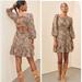 Anthropologie Dresses | Anthropologie Maeve Textured Cut-Out Dress, Size 6 | Color: Brown/Cream | Size: 6