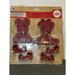 Disney Kitchen | Disney Eats 3d Mickey And Minnie Cookie Cutter Set 6 Pcs Creates 3d Cookies New | Color: Red | Size: Os