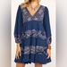 Free People Dresses | Free People My Love Mini Navy Blue Dress | Color: Blue | Size: S