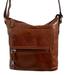 Giani Bernini Bags | Giani Bernini Bag Glazed Genuine Leather Cognac Brown Crossbody Purse Zip Top | Color: Brown | Size: Os