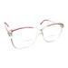 Gucci Accessories | Gucci Gg 2305 68f Clear Red Oversize Square Eyeglasses Frames 55-13 130 Italy | Color: Red | Size: Os