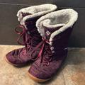 Columbia Shoes | Columbia Maroon Youth Girl Minx Omni Heat Winter Boot Size 5 | Color: Purple/Red | Size: Size 5 (Youth/Girl)