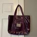 Coach Bags | Coach Purple Leather Patent Purse/Bag, Lot Of Pockets Inside, In Good Condition | Color: Pink/Purple | Size: Os
