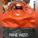 Nine West Bags | Large Leather Nine West Hand Bag | Color: Orange | Size: Os