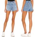 Levi's Shorts | Levi’s Premium Womens Ribcage Denim Jean Short In Tango Beach Wash Size 25 | Color: Tan | Size: 25