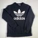 Adidas Shirts & Tops | Adidas Originals Trefoil Crew Sweatshirt Youth Xl Black Pullover Sweatshirt | Color: Black | Size: Xlg