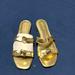 J. Crew Shoes | J Crew Light Gold Flat Sandals. Nwb | Color: Gold | Size: 7