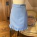 Gucci Skirts | Gucci Blue Silk And Wool Skirt Nwt Us4 It40 | Color: Blue | Size: 4
