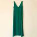 J. Crew Dresses | J. Crew Xs Green Minimalist Maxi Dress | Color: Green | Size: Xxs