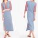 J. Crew Dresses | J. Crew Striped Nautical Maxi Dress Red & Blue Lace Up V Neck | Color: Blue/Red | Size: S