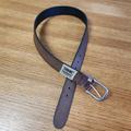 Levi's Accessories | Levi's Boys Brown Synthetic Leather Belt With Logo Patch Size 26-28 | Color: Brown/Silver | Size: M