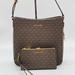 Michael Kors Bags | Michael Kors Large Messenger Crossbody Bag & Double Zip Wallet | Color: Brown/Gold | Size: Os