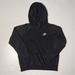Nike Tops | 047 - Womens Nike Air Swoosh Athletic Black Pullover Sweatshirt Hoodie | Color: Black/White | Size: Xs