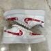 Nike Shoes | Custom Painted Lv Nike Air Force 1s | Color: Red | Size: 8