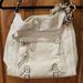 Jessica Simpson Bags | Jessica Simpson Tatiana Hobo Satchel With Faux Snakeskin Shoulder Strap & Bow | Color: Cream | Size: Os