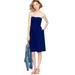 J. Crew Dresses | J. Crew Strapless 100% Cotton Navy Strapless Dress Dot Detail Pockets Bo | Color: Blue | Size: 2