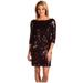 Jessica Simpson Dresses | New Sz 8 Jessica Simpson 3/4 Sleve Burgand Sequin | Color: Red | Size: 8