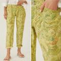 Anthropologie Other | Anthropologie Pilcro The Wander Low Rise Patchwork Floral Pants Women's | Color: Green/Orange | Size: 26
