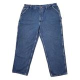 Carhartt Jeans | Carhartt B13 Dst 46x32 (Meas 41x33 15" Rise) Dark Loose Fit Carpenter Jeans A17 | Color: Blue | Size: 41