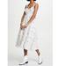 Free People Dresses | Free People Daisy Chain White Midi Dress | Color: Blue/White | Size: S