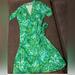 Lilly Pulitzer Dresses | Euc - Lily Pulitzer Green And Blue Tropical Print Adalie Wrap Dress. Size S | Color: Blue/Green | Size: S