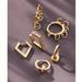 Anthropologie Jewelry | Anthropologie Multi-Ring Huggie Earrings | Color: Gold | Size: Os