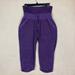 Athleta Pants & Jumpsuits | Athleta Chillax Capri Sweatpants Womens S Purple Heathered Fold Over Waist | Color: Purple | Size: S