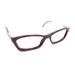 Burberry Accessories | Burberry 2129 3317 Red Burgundy Tan Rectangle Eyeglasses Frames 51-15 135 Italy | Color: Red | Size: Os