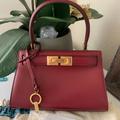 Tory Burch Bags | Authentic Tory Burch Mini Lee Radziwill Petite Shoulder Bag Tinto Nwt | Color: Gold/Red | Size: Os