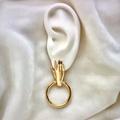 Anthropologie Jewelry | Anthro Golden Hand Hoops | Color: Gold | Size: Os