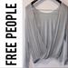 Free People Tops | Free People Back Together Open Back Top Nwt | Color: Blue | Size: M