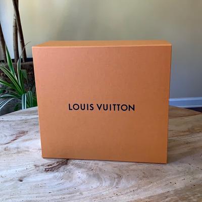 Louis Vuitton Accessories | Louis Vuitton Gift Box W/Ribbon, Silk Paper And Receipt Holder - | Color: Orange | Size: 11.75” X 10.75” X 6”