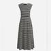 J. Crew Dresses | J Crew Black White Striped Midi Dress | Color: Black/White | Size: Xl