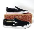 Vans Shoes | Mega Salevans Women's Classic Slip On Canvas Black Casual Skate Vn000eyeblk | Color: Black/White | Size: 8