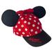 Disney Accessories | Minnie Mouse Hat Disneyland Baseball Hat | Color: Black/Red/White | Size: Youth