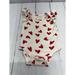 Jessica Simpson One Pieces | Jessica Simpson White W/Red Hearts One Piece 3-6m | Color: Red/White | Size: 3-6mb