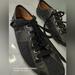 Coach Shoes | - Coach Jacquard Fabric Leather Lace Up Driving Shoes 7.5 B | Color: Black | Size: 7.5