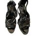 Burberry Shoes | Burberry Size 10 Black Embossed Patent Leather Back Zip Platforms | Color: Black | Size: 10
